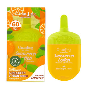 GUANJING Sunscreen Lotion SPF 60 Vitamin C & Nicotinamide 80g
