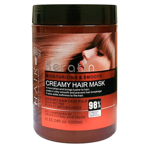 Keratin Moisturizing & Smooth Creamy Hair Mask for Hair Fall & Breakage 1000ml