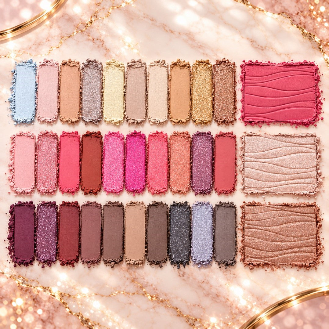 33-color matte and shimmer eyeshadow blush and highlighter palette