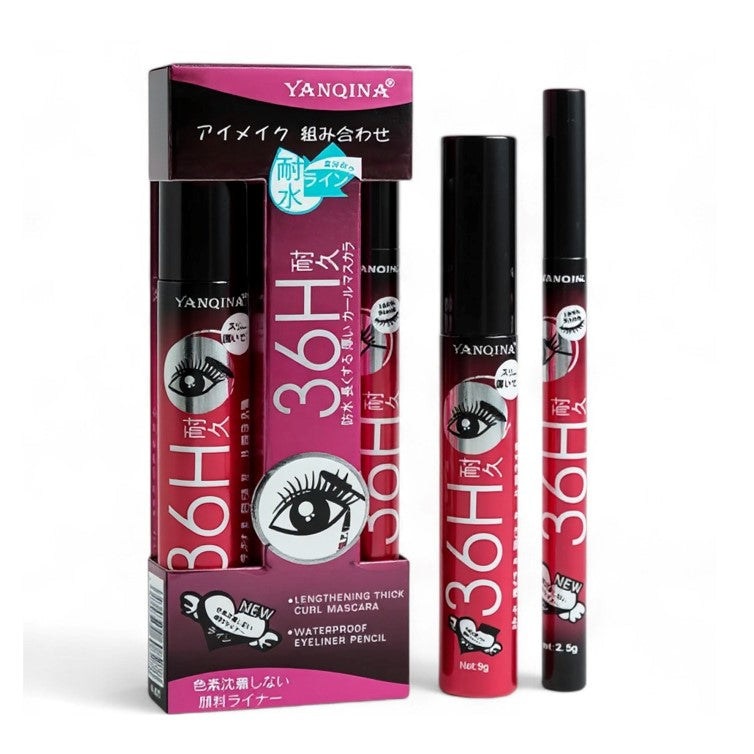 36H Lengthening Thick Curl Mascara and Eyeliner Waterproof