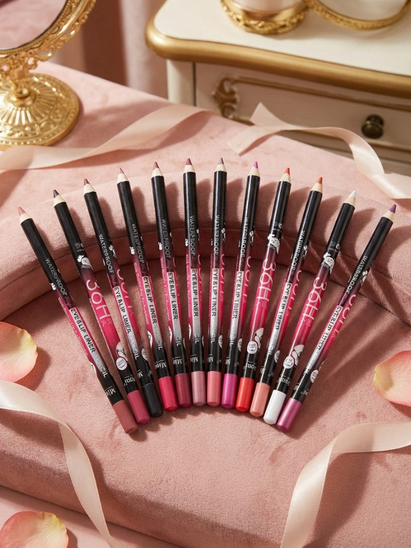 36 Hrs Eye and Lip Pencil Waterproof (Pack of 12)