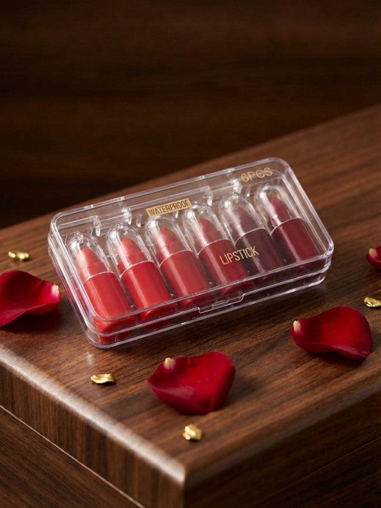 5D Velvet Matte Lipstick (Pack of 6)