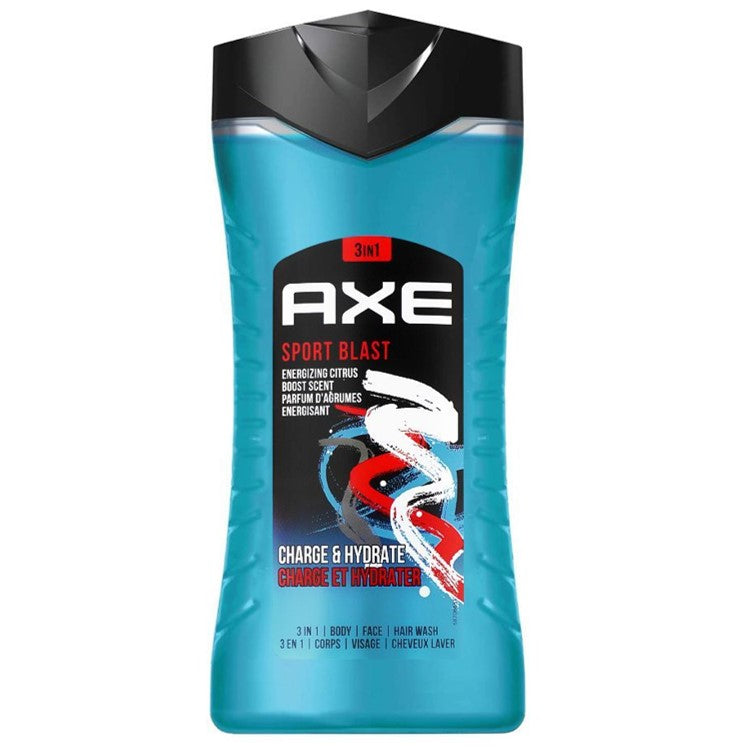AXE Sport Blast 3in1 Body Wash Hair, Face & Hair 250ml