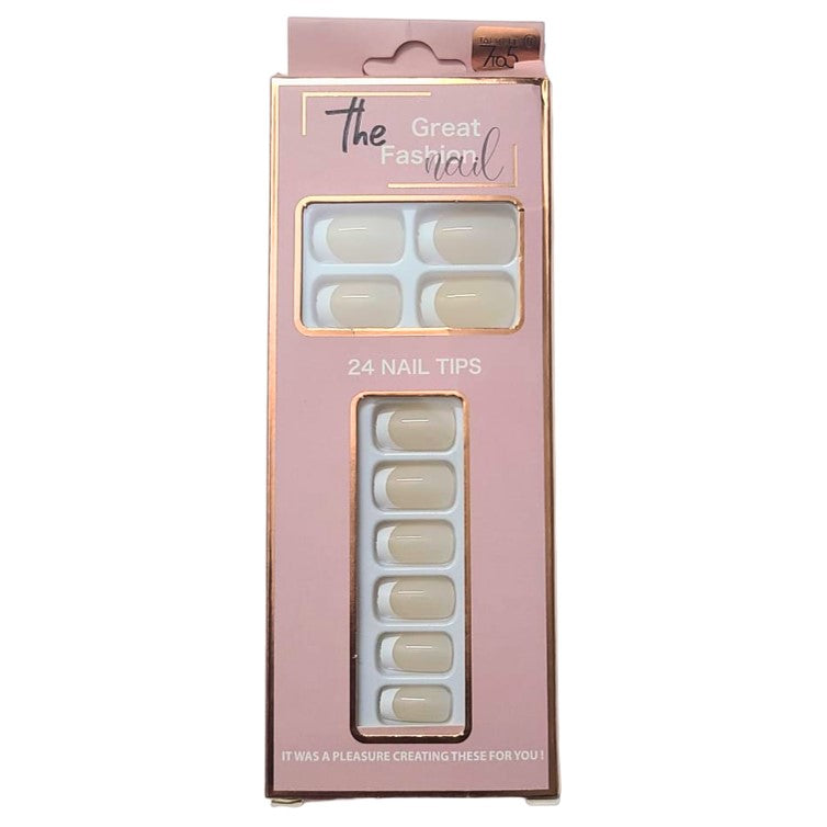 Acrylic French Nails Shade 04 (Pack of 24)