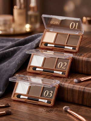 Anylady Browfidence 3 Color Brow Palette with Brush