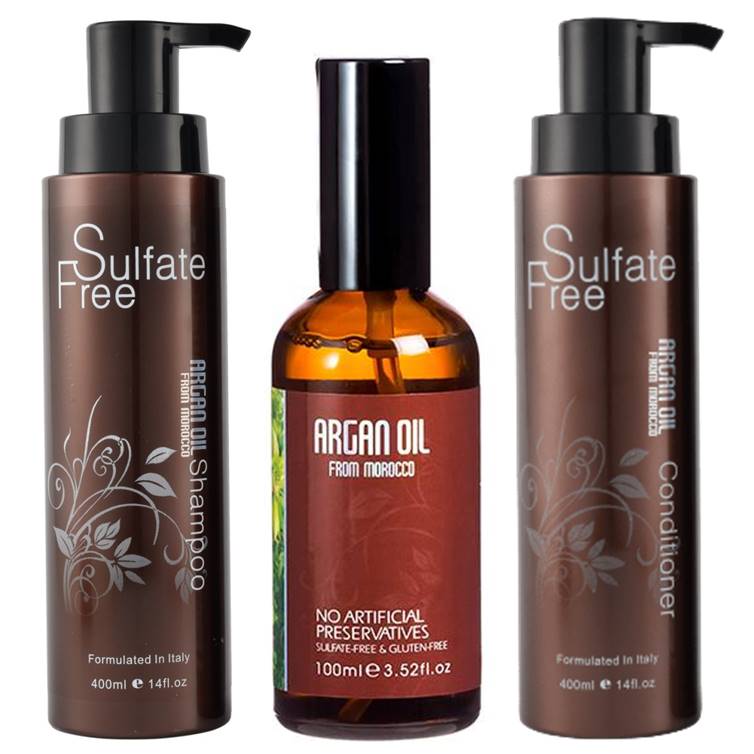 Argan Oil Sulfate Free Anti-Frizz & Hair Growth Kit