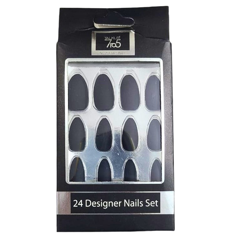 Artificial Acrylic Nails Shade Black