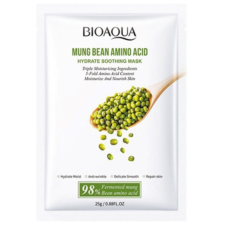 BIOAQUA Mung Bean Amino Acid Hydrate Soothing Mask