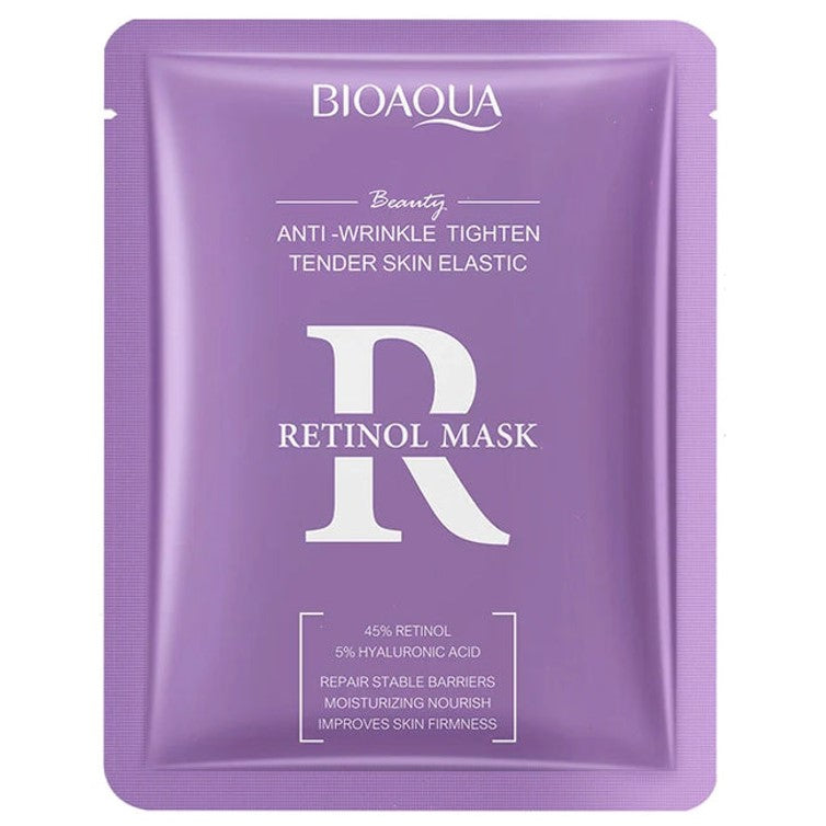 BIOAQUA Retinol Facial Mask Anti Wrinkle Tighten Tender Skin Elastic