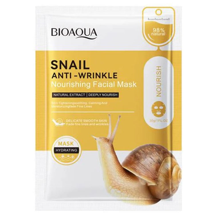 BIOAQUA Snail Anti Wrinkle Nourishing Facial Mask 30g - Urban Beauty