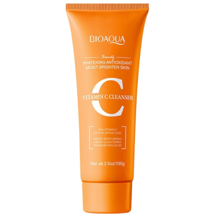 BIOAQUA Vitamin C Cleanser Whitening Antioxidant Moist Brighten 100g