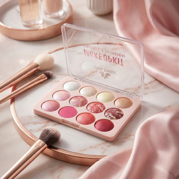 Baked Highlight & Blush Palette 12 Colors