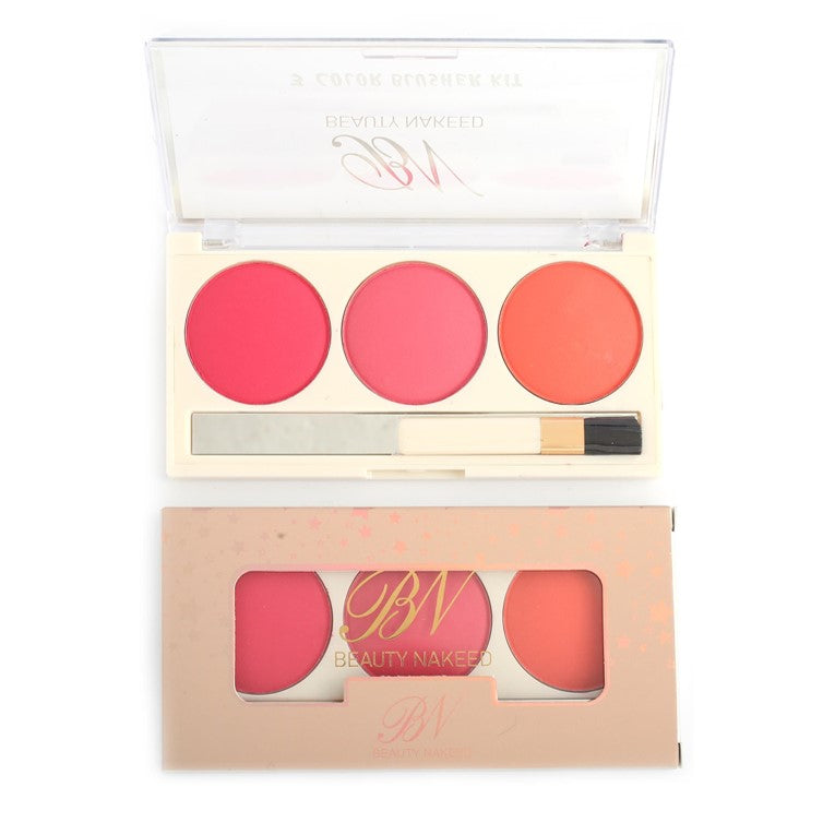Beauty Naked 3 Color Blusher Kit