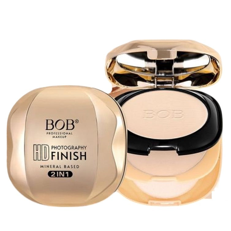 Bob HD Photography Finish Mineral Based 2 in 1 Face Powder