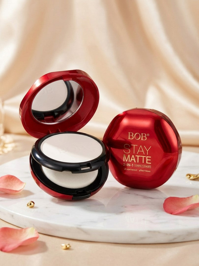 Bob Compacts Bob Stay Matte Light Weight Mattifying Compact Powder - Urban Beauty
