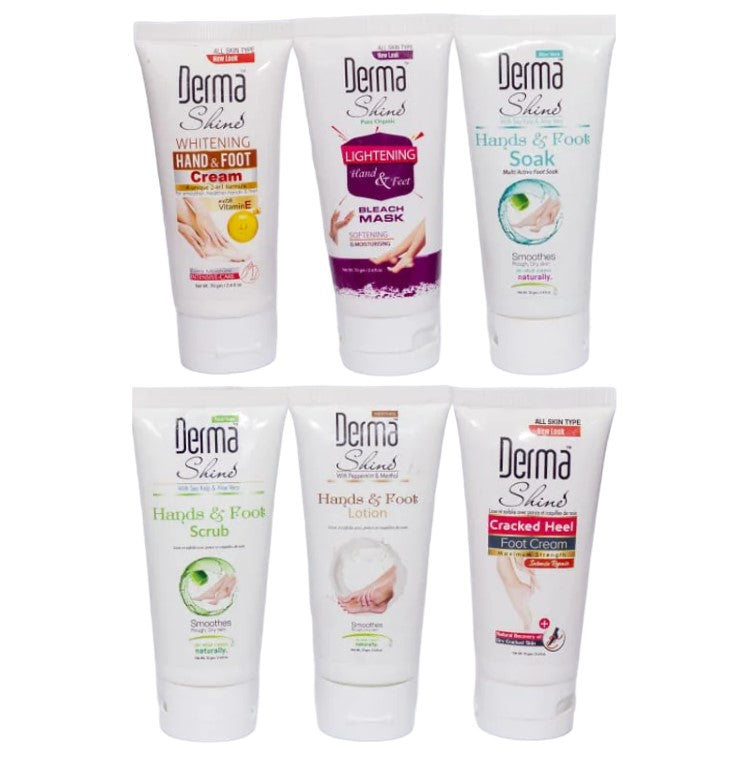 Derma Shine Manicure & Pedicure Kit 70g (Pack of 6)