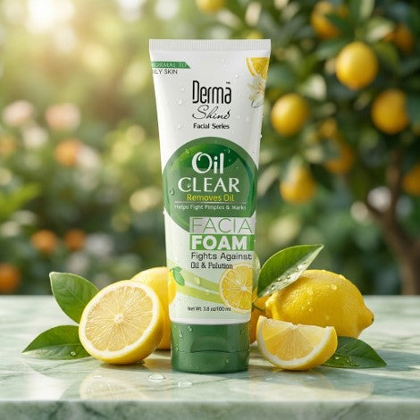 Derma Shine Oil Clear Removes Oil Facial Foam