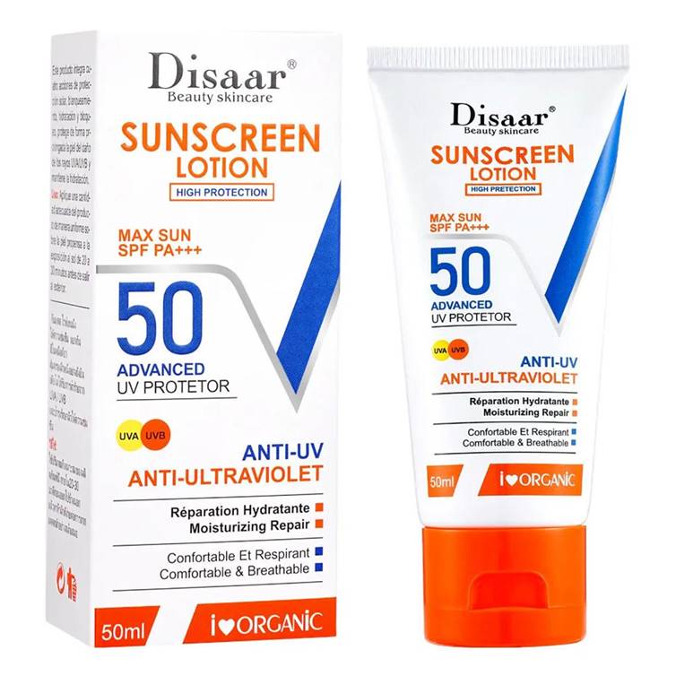 Disaar Sunscreen Lotion Max Sun SPF50 Advanced UV Protector 50ml
