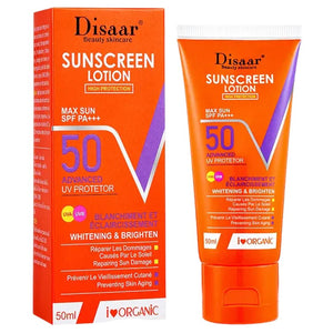 Disaar Sunscreen Lotion Max Sun SPF50 Whitening & Brighten 50ml