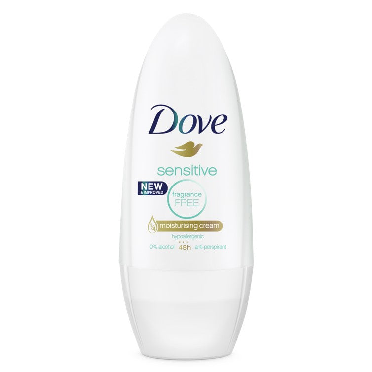 Dove Sensitive Alcohol Free Moisturizing Cream Roll On 40ml