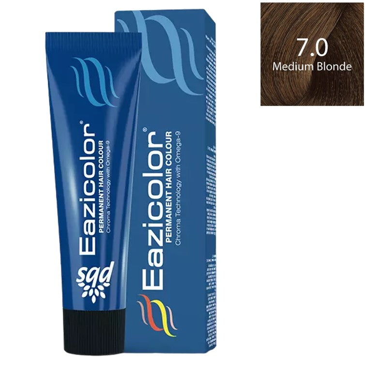 Eazicolor Professional Tube 7.0 Medium Medium Blonde 60ml