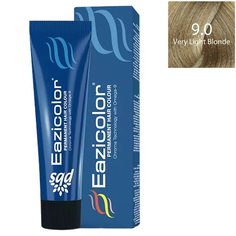 Eazicolor Professional Tube 9.0 Very Light Blonde 60ml
