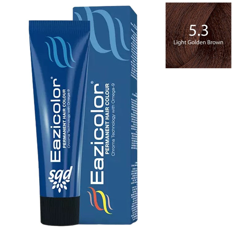 Eazicolor Professional Tube 5.3 Light Golden Brown 60ml