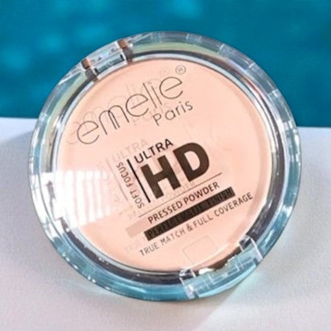 Emelie Ultra HD Soft Focus Pressed Powder Full Coverage Matte Finish