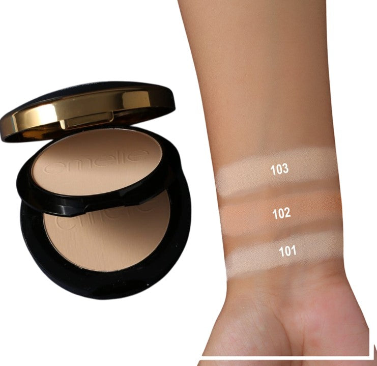 Emelie 2 in 1 Matte Pressed Powder Long Lasting