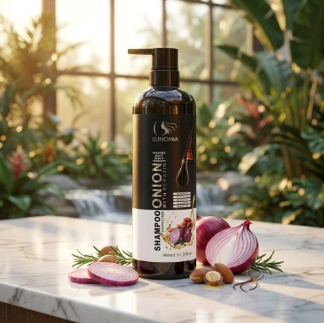 Eunomia Sulfate Free Onion with Keratin Anti Hair Loss Shampoo 900ml