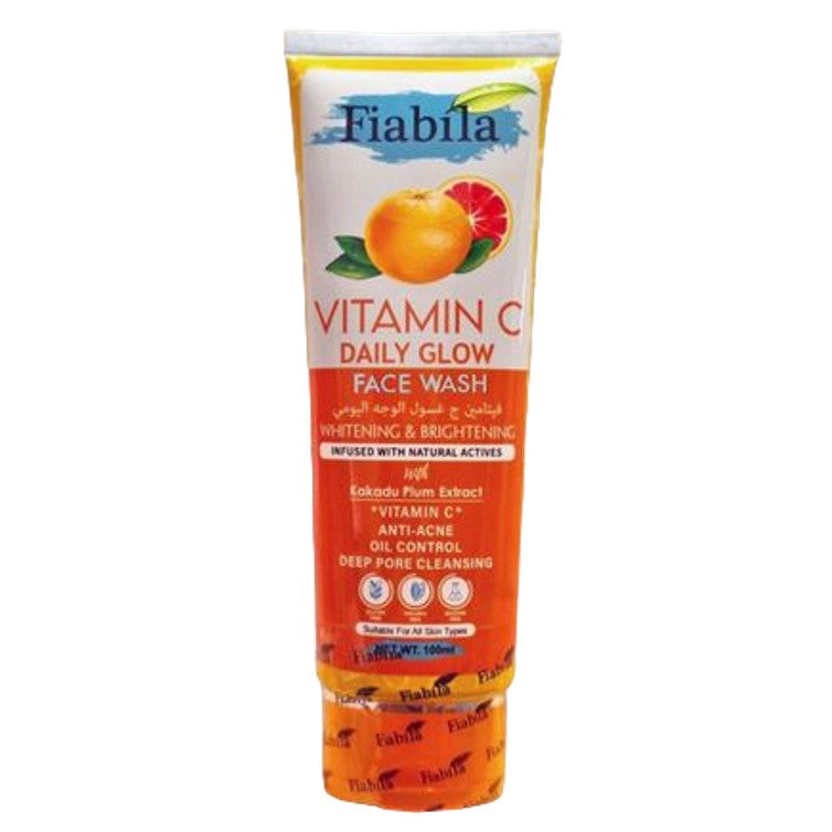 Fiabila Vitamin C Daily Glow Face Wash Whitening & Brigjhtening 100ml