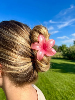 Flower Hair Claw Clip Fancy Korean Style Elegant