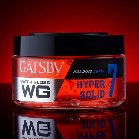 Gatsby Water Gloss Hyper Solid Holding Power 7 Hair Gel 150g