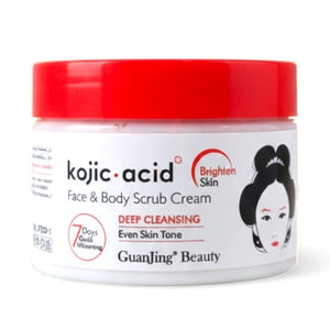 Guanjing Kojic Acid Face & Body Whitening Scrub Cream