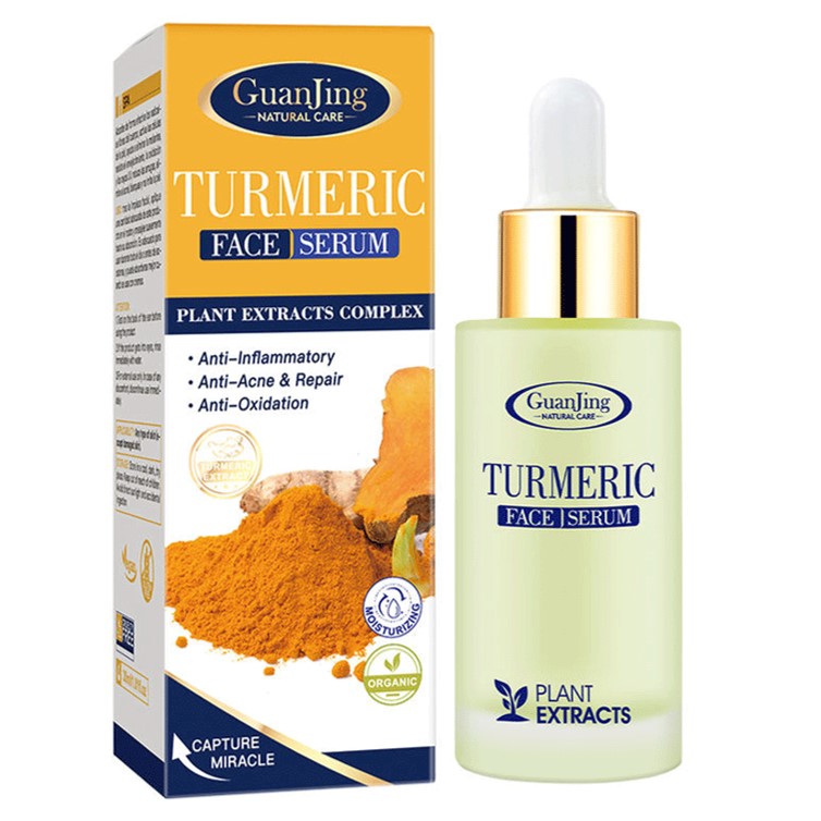 Guanjing Turmeric Brightening Face Serum Plant Extracts Complex