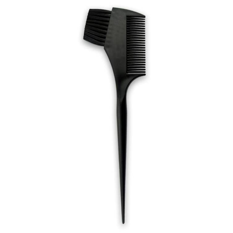 Hair dye store brush with comb