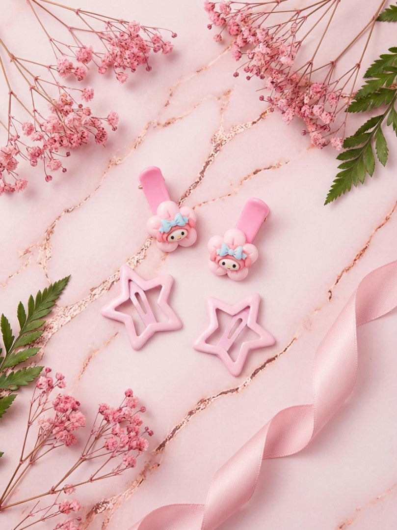 Hair Pins and Clips (4 Pieces)