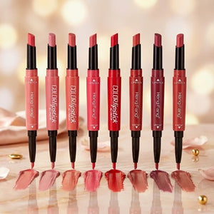 Heng Fang 2 IN 1 Lipstick and Lipliner Set (Pack of 8)