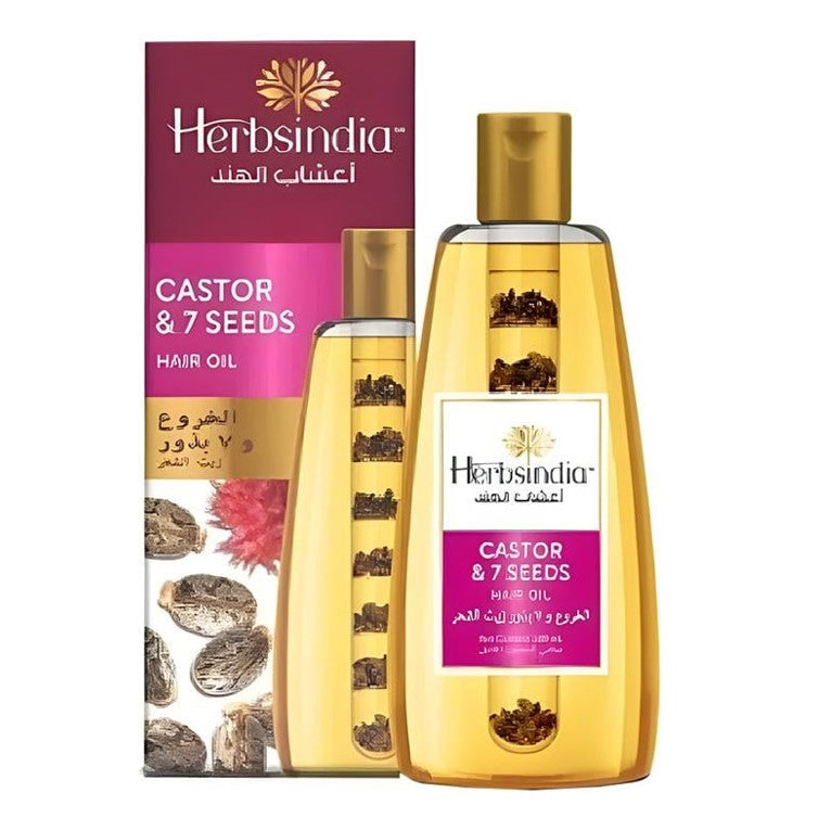 Herbsindia Castor & 7 Seeds Hair Oil 180ml