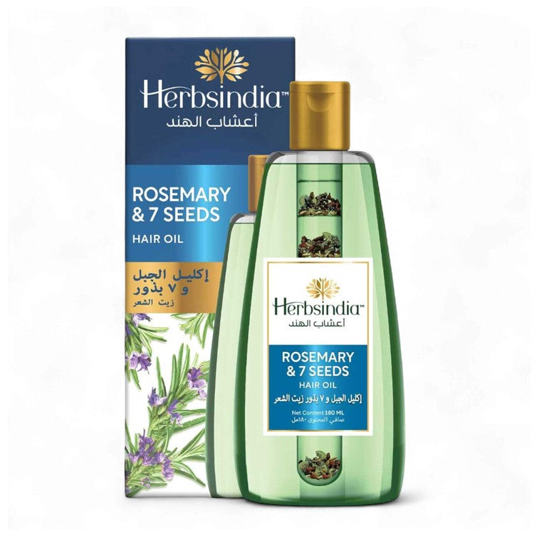 Herbsindia Rosemary & 7 Seeds Hair Oil 180ml