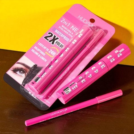 Hudamoji Eyeliner and Mascara 2X Volume Waterproof