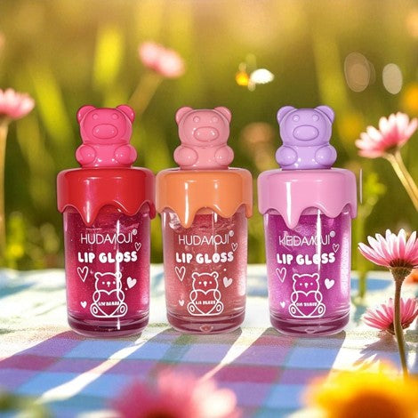 Hudamoji Liquid Lip Gloss Cute Bear Shaped