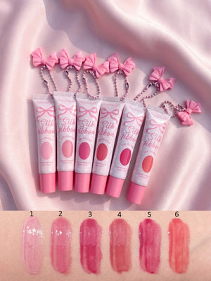 Hudamoji Silk Ribbon Lip Gloss Swatches