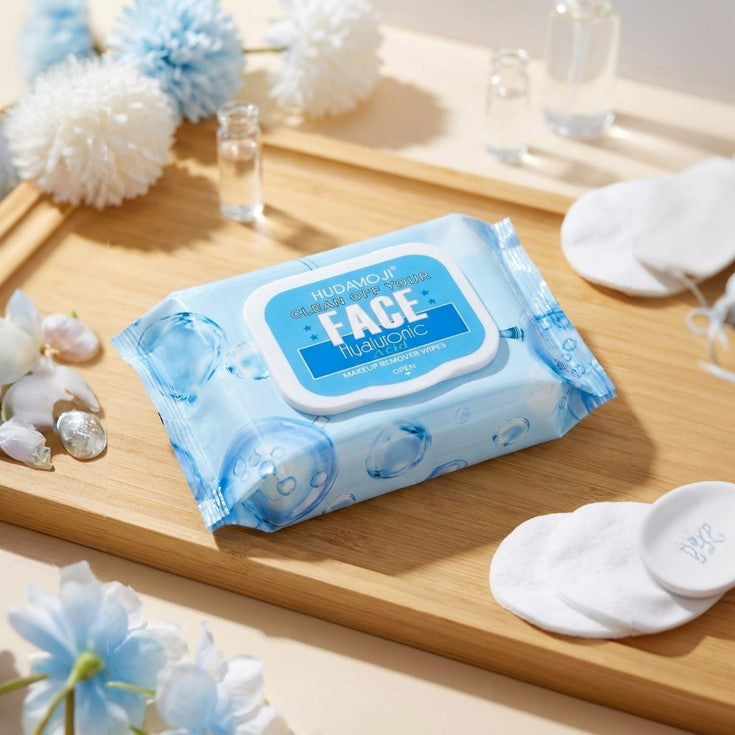 Hudamoji Collagen Makeup Remover Cleansing Wipes 30 Pieces