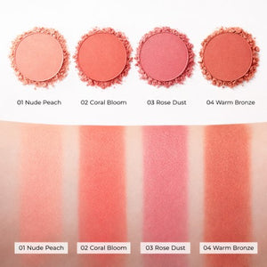 Hudamoji Silky Powder Blush (4 Shades)
