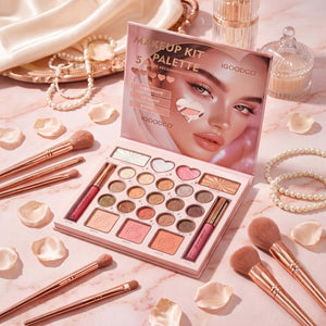 IGOODCO 5 In 1 Eyeshadow, Blush & Lip Gloss Palette