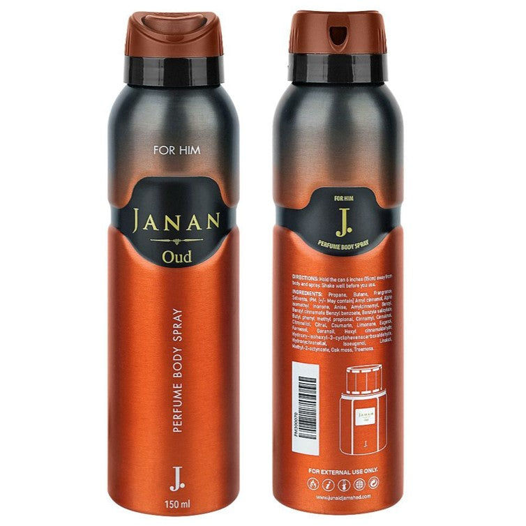 Junaid Jamshed J. Janan Oud Perfume Body Spray 150ml