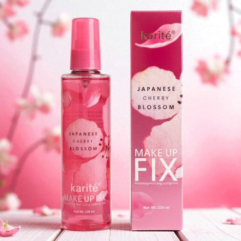 Karite Japanese Cherry Blossom Makeup Fix Mist Long Lasting 220ml