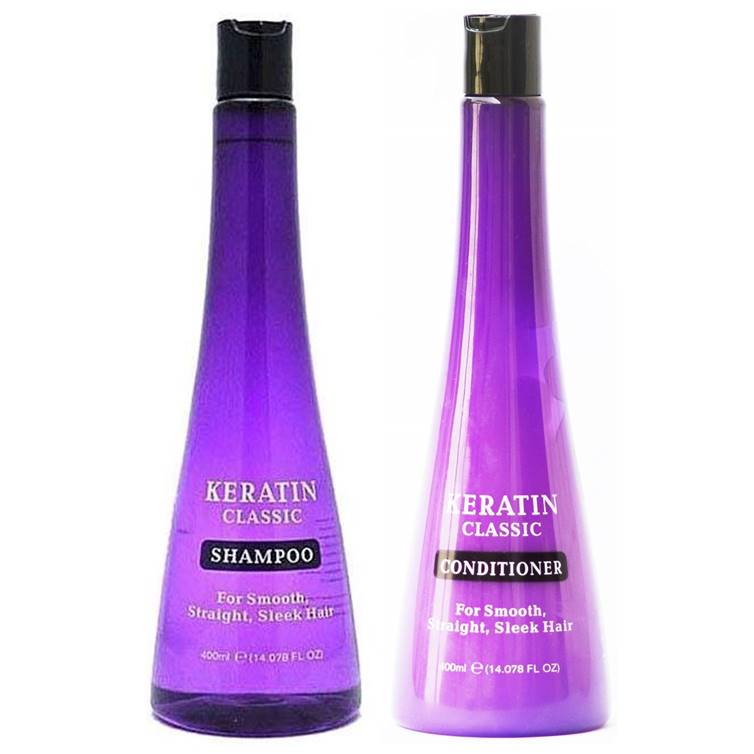 Keratin classic shampoo for smooth straight sleek hair top