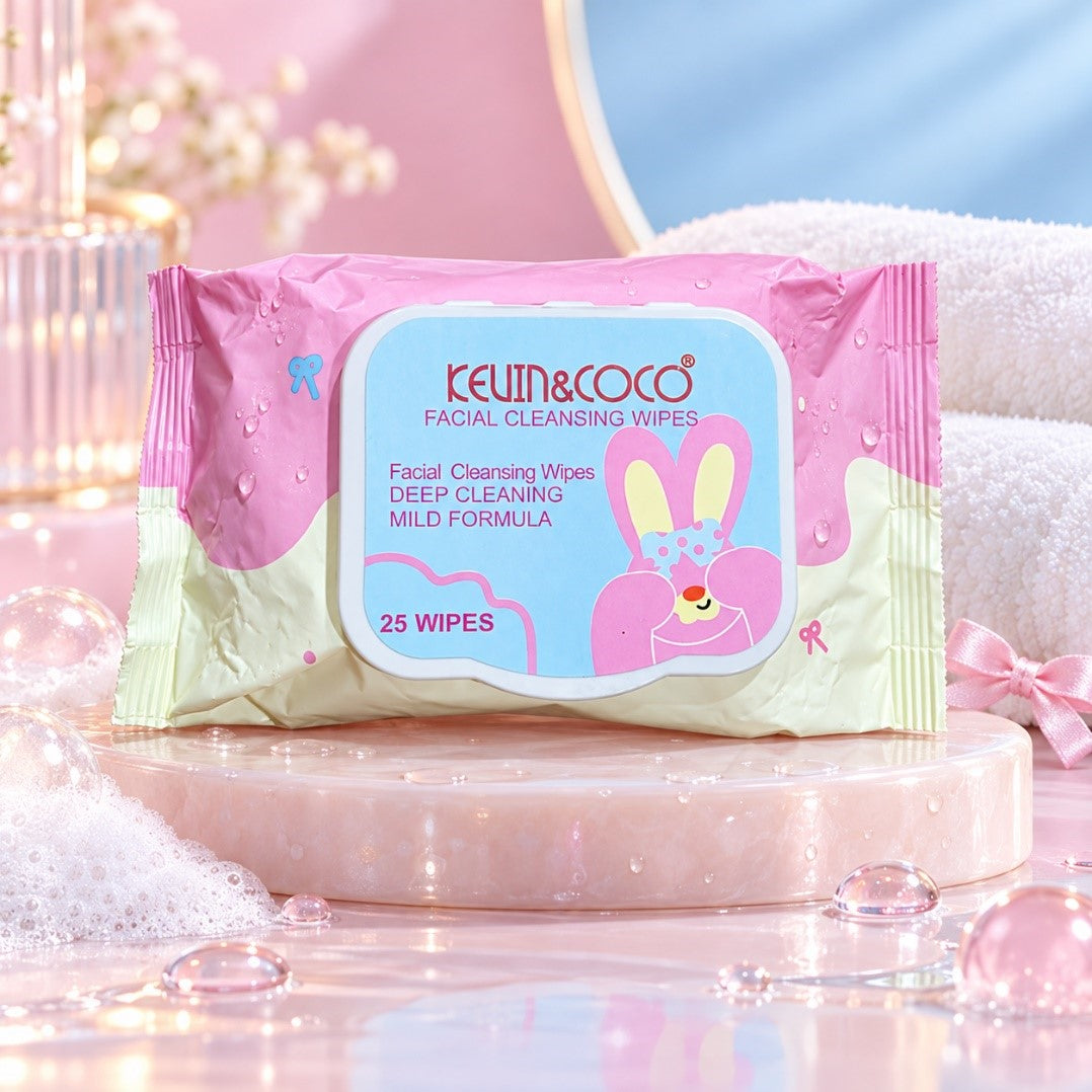 Kevin & Coco Facial Cleansing Wipes Deep Cleaning